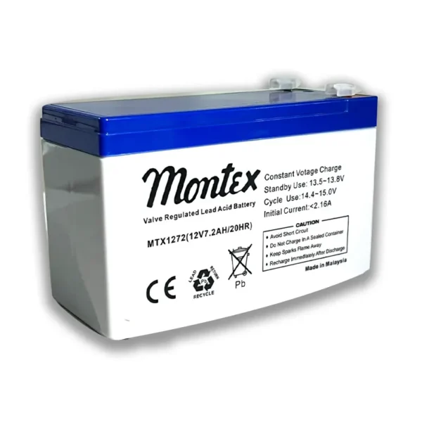 باتری سیلد اسید 12 ولت 7.2 آمپر مونتکس- (12v-7.2A montex)